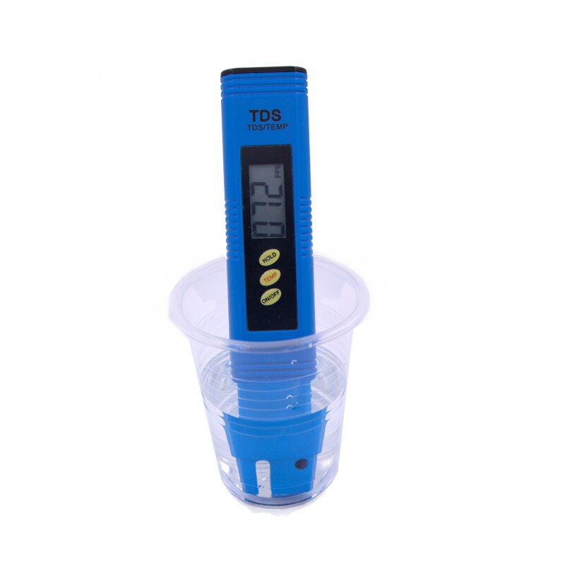 Style Digital Pen Water dark blue Electronic Tester Titanium alloy probe Conductivity TDS Temp Meter Tester tds-3 40%off