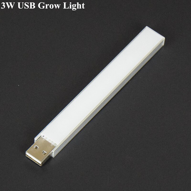AIFENG Led Grow Light Full Spectrum Red Blue 5V USB Grow Lights Flexible Hose 3W 5W For Seedlings Flowering Plants Growing Light: 3W USB Grow Light