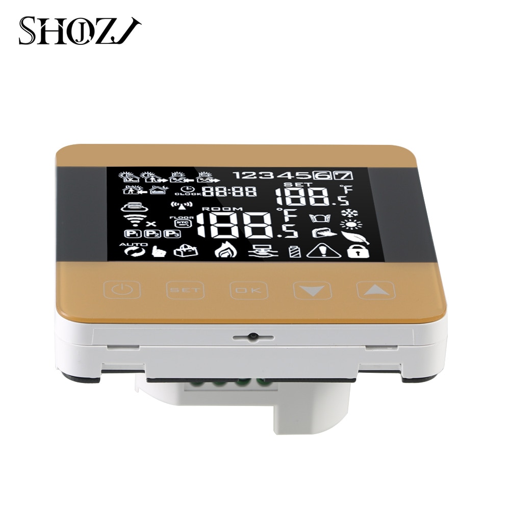 TUYA WiFi Alexa Google home Smart Thermostat Programmable Winter For Water/Floor Heating Touchscreen Room Temperature Controller