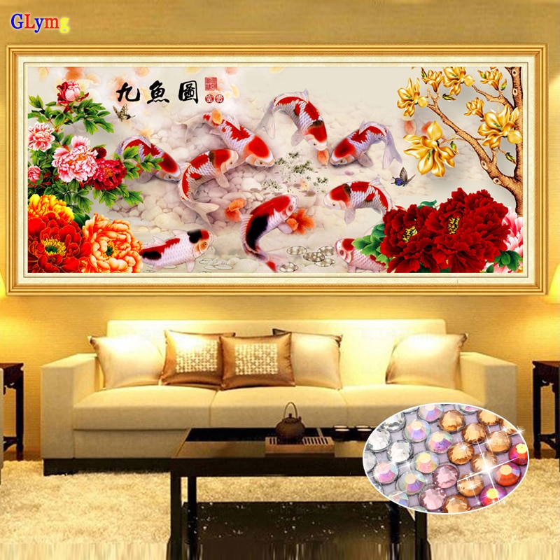 YSCOLOR Diamond Painting 5D Fiori Di Peonia Rosa - Kit Fai Da Te 30x30 Cm - Tela Con Diamanti Rotondi