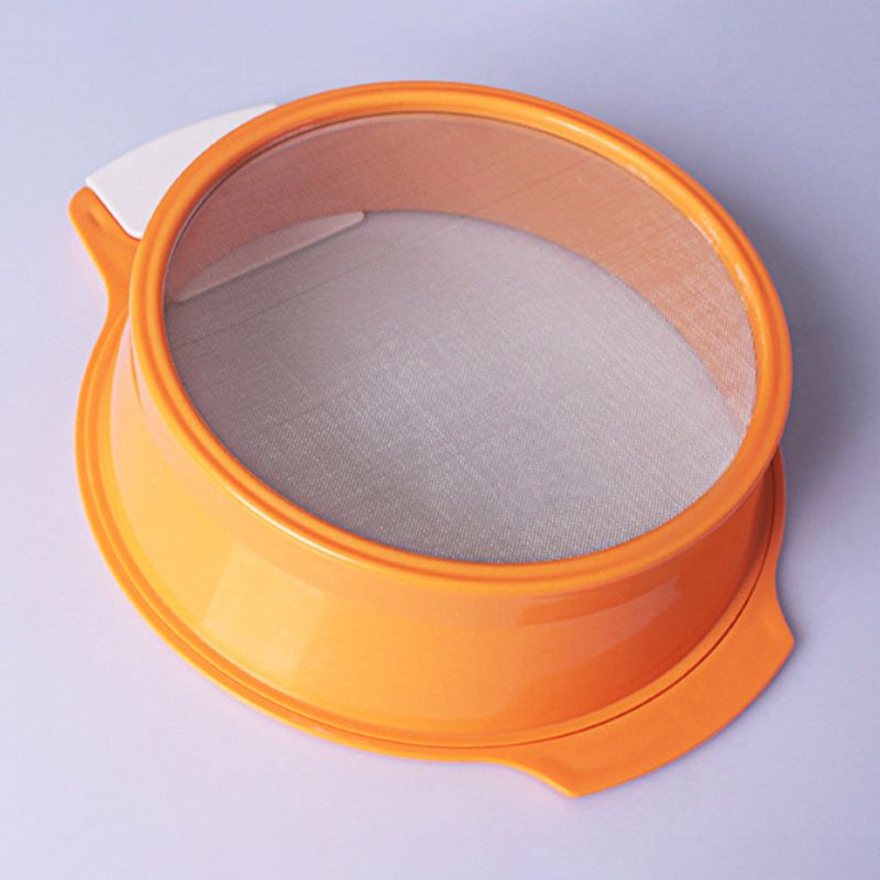 Colador de harina de malla fina para cocina, colador de aceite de acero inoxidable , herramientas para hornear