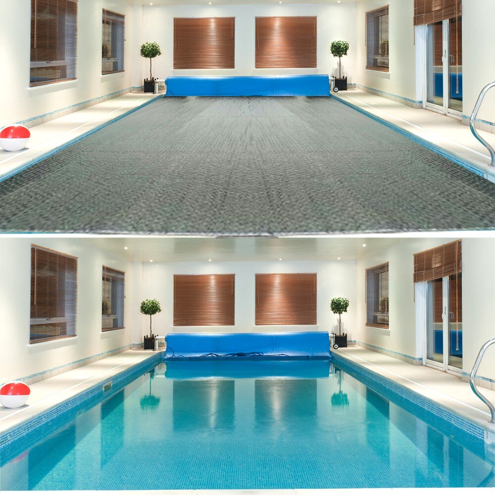 Rectangle/Round Swimming Pool Cover Garden Outdoor Paddling Family Pools Waterproof Rainproof Dust Cover Swimming Pool Accessory