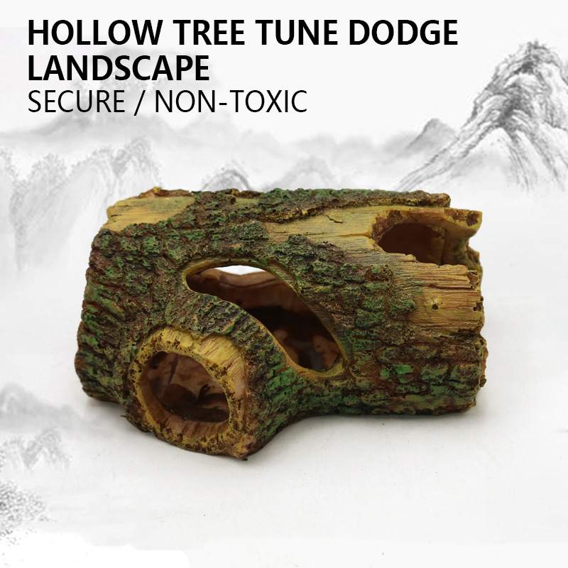 Hars Reptiel Verbergen Grot Terrarium Decoratie Hagedissen Slang Schildpad Onderdak Verbergen Rest Grot Reptielen Doos Aquarium Landschap Decor