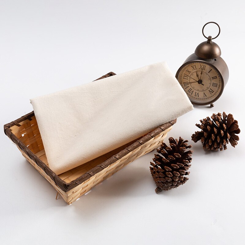 Natural Color Single Layer Cotton Gauze Fabric a Bit Rough For Sewing Homemade Crafts 50*90 Cm/Piece W300601