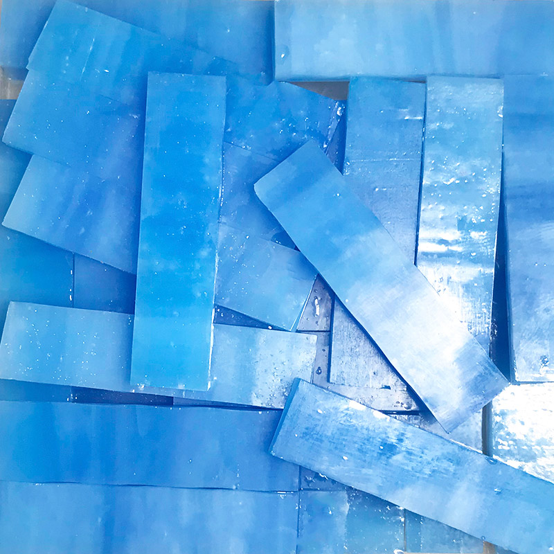 200 gramm 1X4 cm Glasmalerei Streifen, DIY Glas Mosaik Hobby, DIY Material Lieferant, Mini verlieren Tiffany Glas Stück, Grün verrotten: SF24