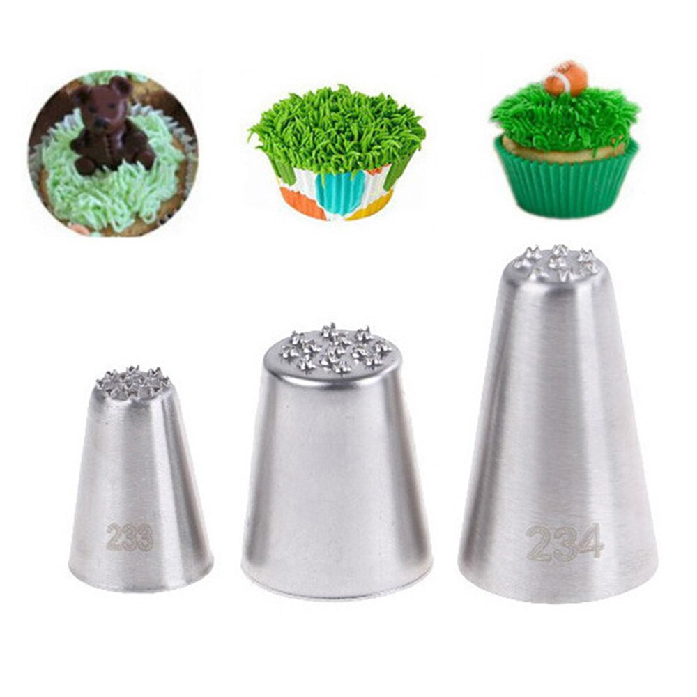 thumbnail image 2 of 3Pcs/Set Russian Flower Icing Piping Nozzles Tips Sphere 2 of 14