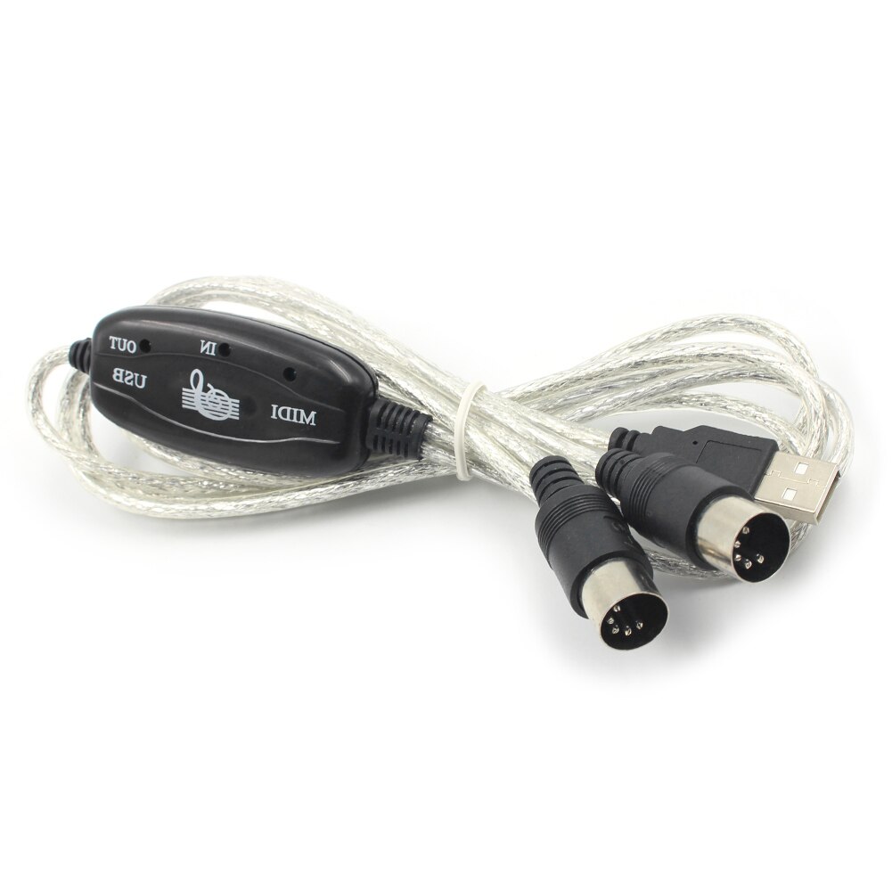 Professionele Usb In-Out Midi Adapter Kabel Pc Naar Music Elektronische Keyboard Converter Cord Ondersteunt Voor Windows 7/ 10/ 98SE/Me