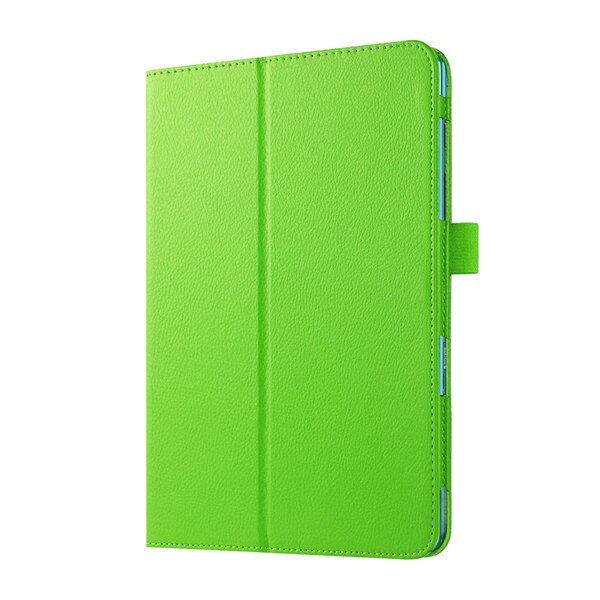 Solid Leather Case For Samsung Galaxy Tab A 8.0'' T350 T355 SM-T355 SM-T350 Tablet Stand Folding Protective Shell Case: Green