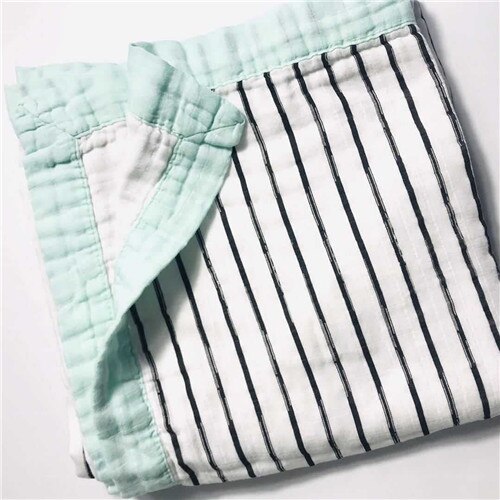 4 lager bambu muslin träd baby muslin filt vattenmelon täcke swaddle bättre än anais baby/bambu filt spädbarnssjal: Rand