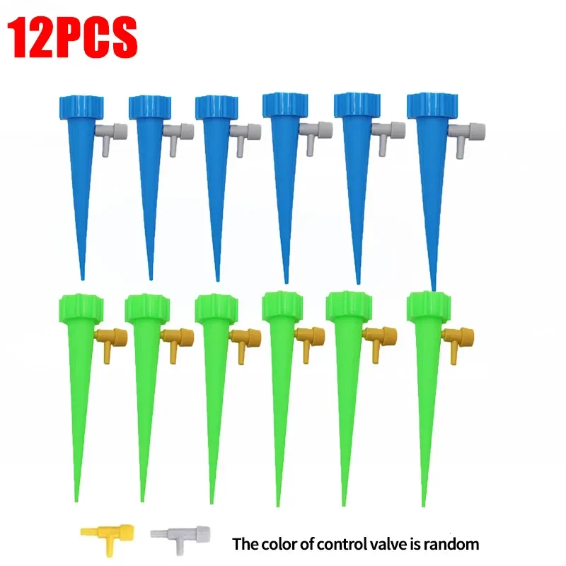 Automatisches Tropfbewässerungssystem, selbstbewässernd, verstellbar, für Blumen, Pflanzen, Gewächshaus, Garten, automatisches Wassertropfergerät: Licht Grün