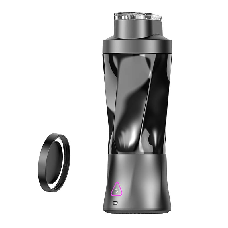 IPX7 Wasserdichter Entsafter Smoothie-Mixer-Becher Tragbare wiederaufladbare USB-Mixer Drahtloser persönlicher Hand-Entsafter für den Heimgebrauch: Black