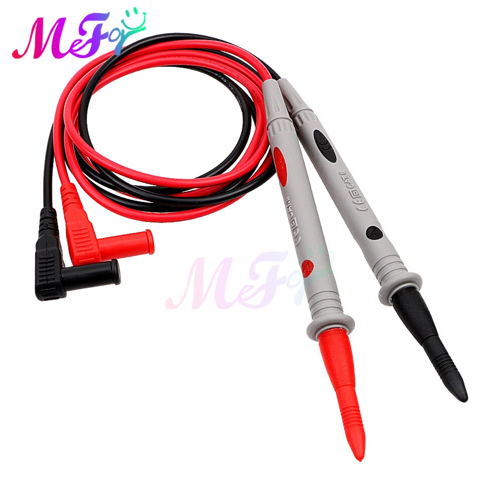 1 Pair Silicone Wire Universal Probe Test Leads Pin for Digital Multimeter Needle Tip 20A 10A 1000V Multi Tester