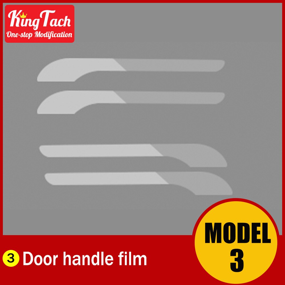 Protective Film For TESLA MODEL 3 Central Control Panel/Switch/Screen Tempered/Door Handle Pedal Pillar/Rearview Lens/Headlight: Door handle