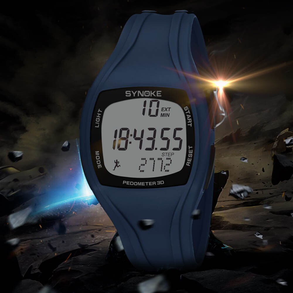Sport Horloge Synoke Calorie Stappenteller Chronograph Outdoor Elektronische Digitale Horloges 50M Waterdicht Montre Reloj Relogio Klok