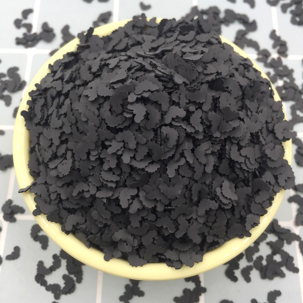 Arcilla polimérica con forma de murciélago para manualidades, relleno de limo para álbum de recortes, decoración de teléfono, 100g, 5mm