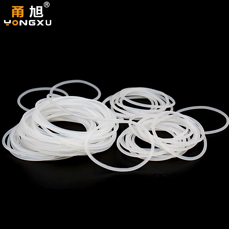 VMQ O squillare guarnizione guarnizione spessore CS1.8mm ID1.8-50mm anello in gomma siliconica isolamento rondella impermeabile assortimento bianco non tossico