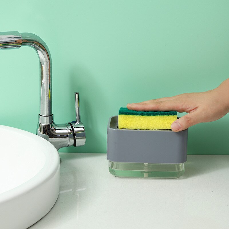 ! Distributeur automatique de liquide vaisselle de 330ml, 5 couleurs, brosse à vaisselle, presse à savon, distributeur de savon de cuisine