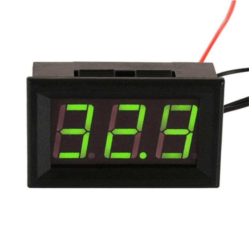 DC 12V Mini Digital LED Thermometer for Car Temperature Monitor Panel Meter Measuring Range -40-65C with Temperature Probe: B