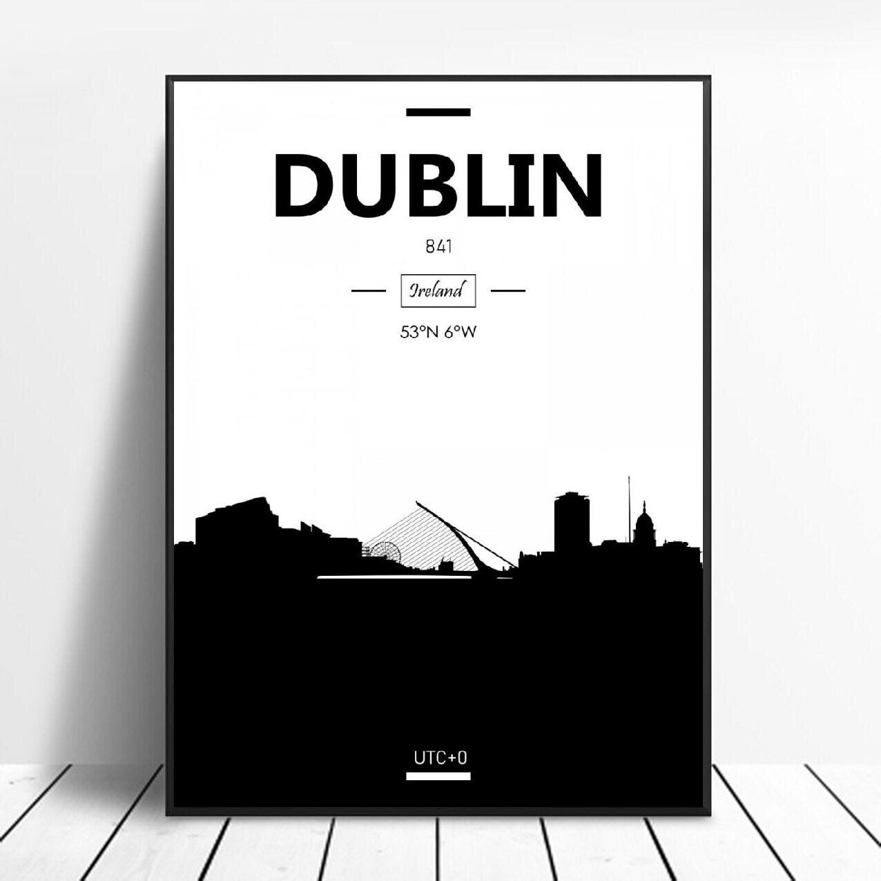 Dublin Art Canvas Poster Home Decoration Painting No Frame: 50x70cm