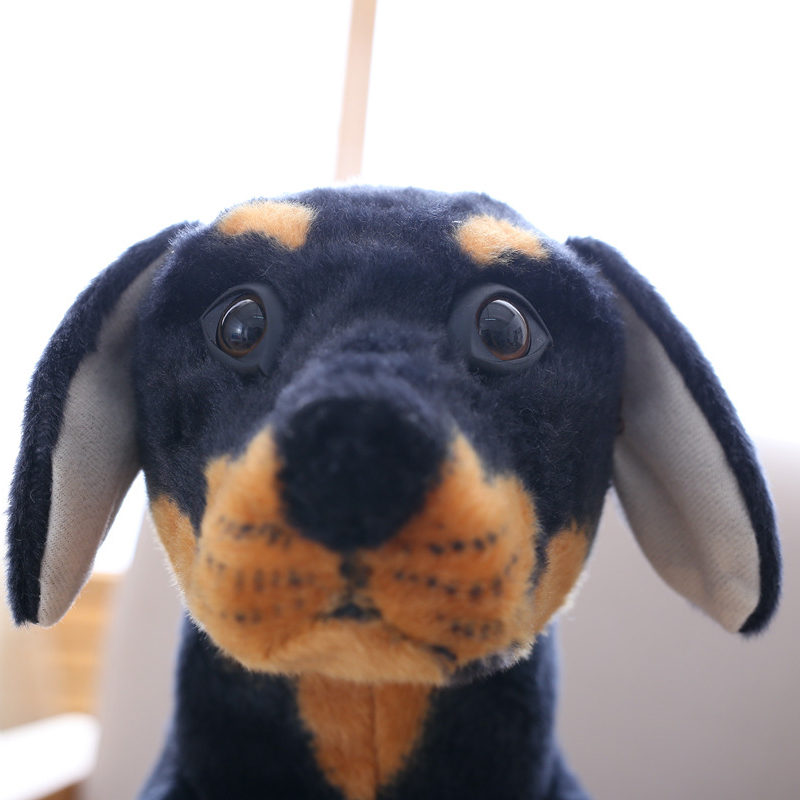 Knuffels Rottweiler Pluche Levensechte Hond Zachte Pop Real-Life Honden Kinderen Speelgoed Home Decor Verjaardag Christmas Voor kind