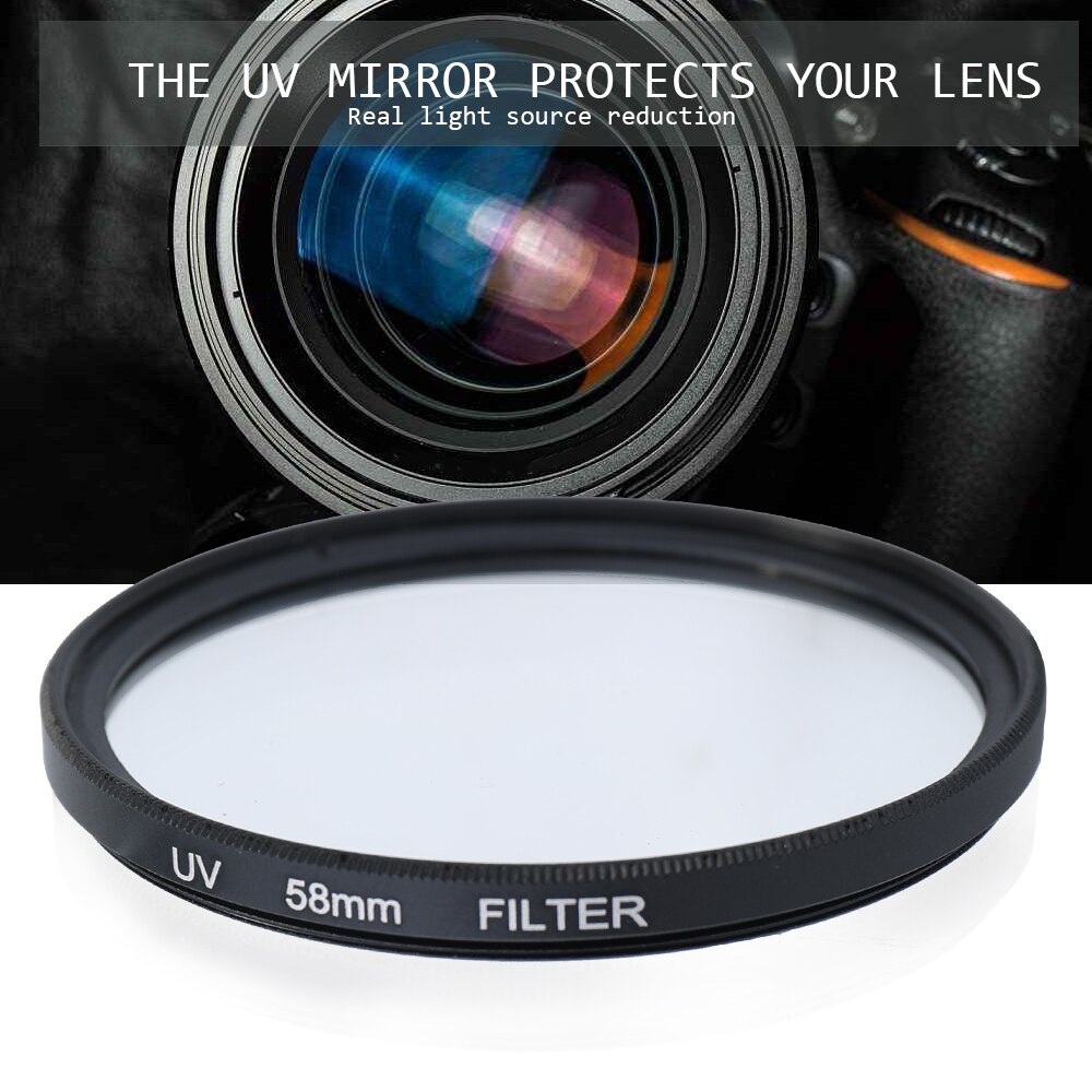 Doppia Filettatura Macchina Fotografica UV CPL FLD Lens Filtri Kit e Altura Photo ND Filtro Neutro Fotografia Set Set di Accessori 58 millimetri 52 millimetri