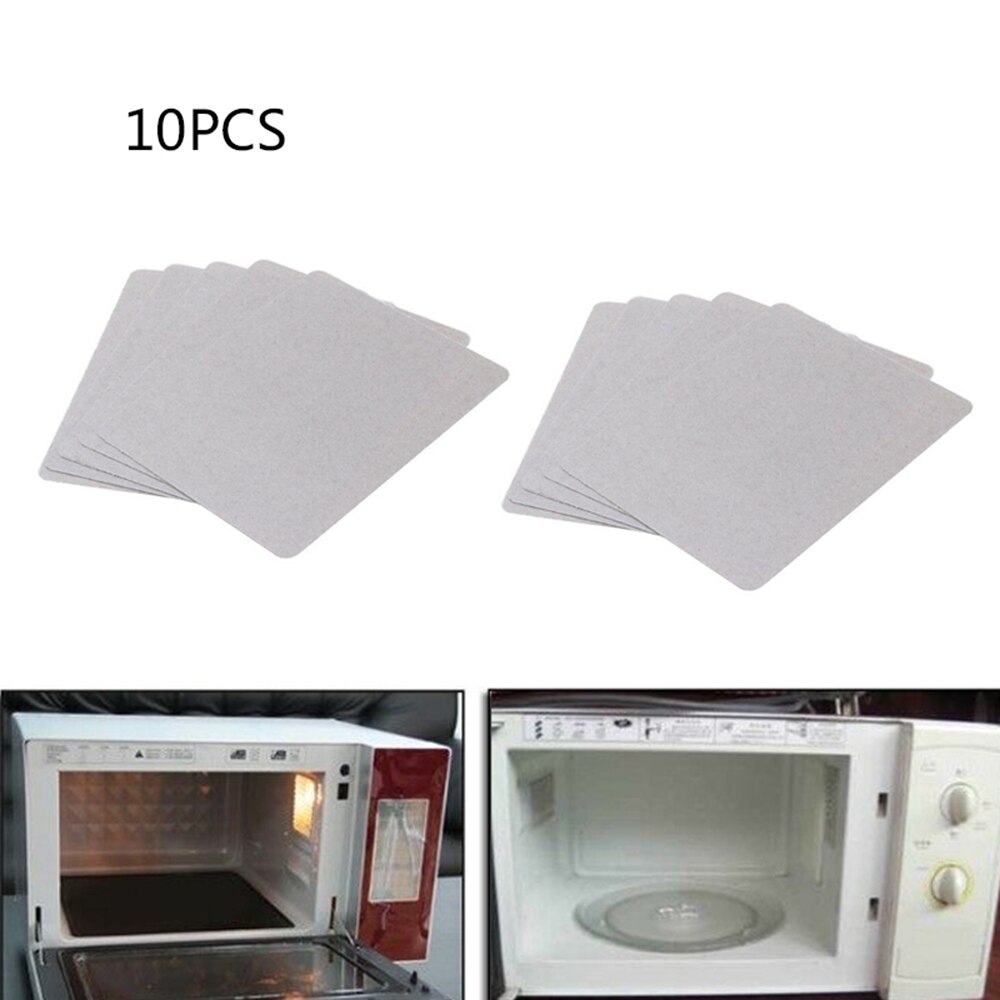 10pcs Universal Microwave Insulation Sheet Oil Baffle Oven Mica Sheet Wave Guide Waveguide Cover Sheet Plates Mica Sheet
