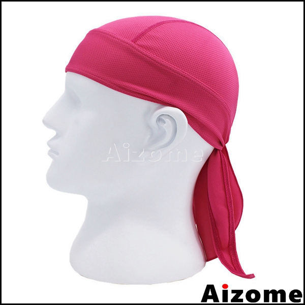 Pañuelo pirata para la cabeza para 1x hombres y mujeres, pañuelo para la cabeza tipo do-rag, pañuelo para la cabeza estilo motociclista, pañuelo para la cabeza estilo hip hop rock.: Rosa roja