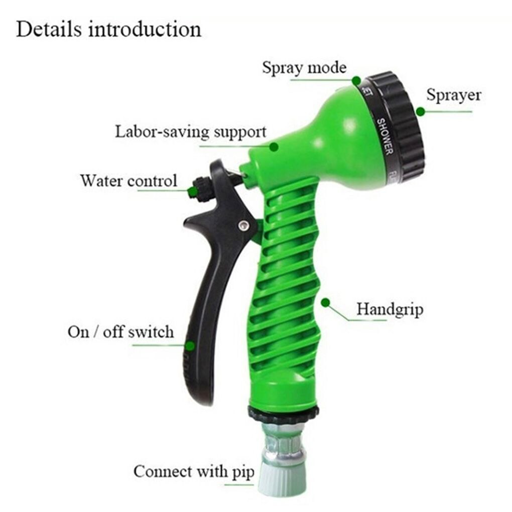 175ft/200ft Expandable Garden Flexible Lightweight Watering Hoses and 7-in-1 Sprayer Head