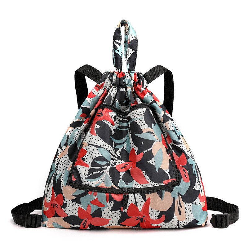 Sac à dos étanche à cordon coulissant pour femmes et hommes, avec motif de feuilles, de sport en plein air, de Fitness, d'entraînement, de gymnastique, de surf, de rangement de chaussures: Morning Glory
