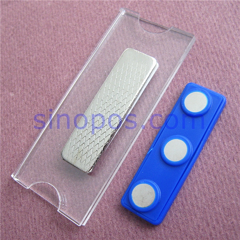 Magnetische Acryl Badge Houder, identiteit naam plaat tag glas plastic conferentie magneet naam badge houders winkel kantoor id-kaarten