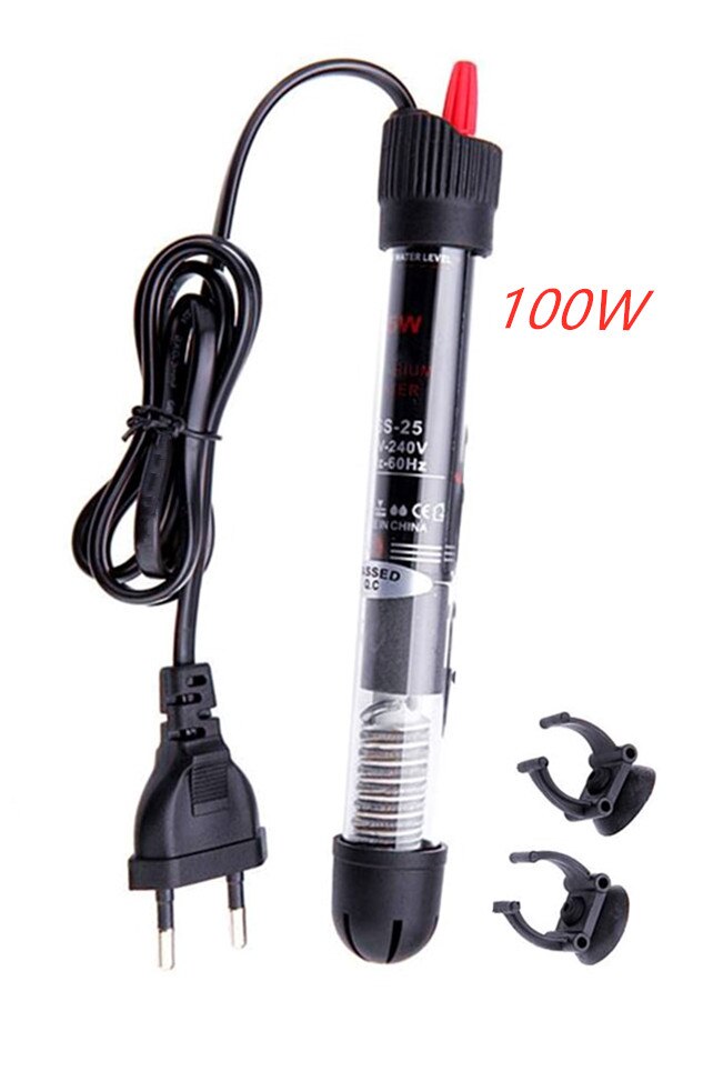20-34C Temperatur Einstellbare Aquarium Heizstab Heizung Tauch Mini Thermostat Stange EU Stecker 220V 25W 200W 300W: EU 100W