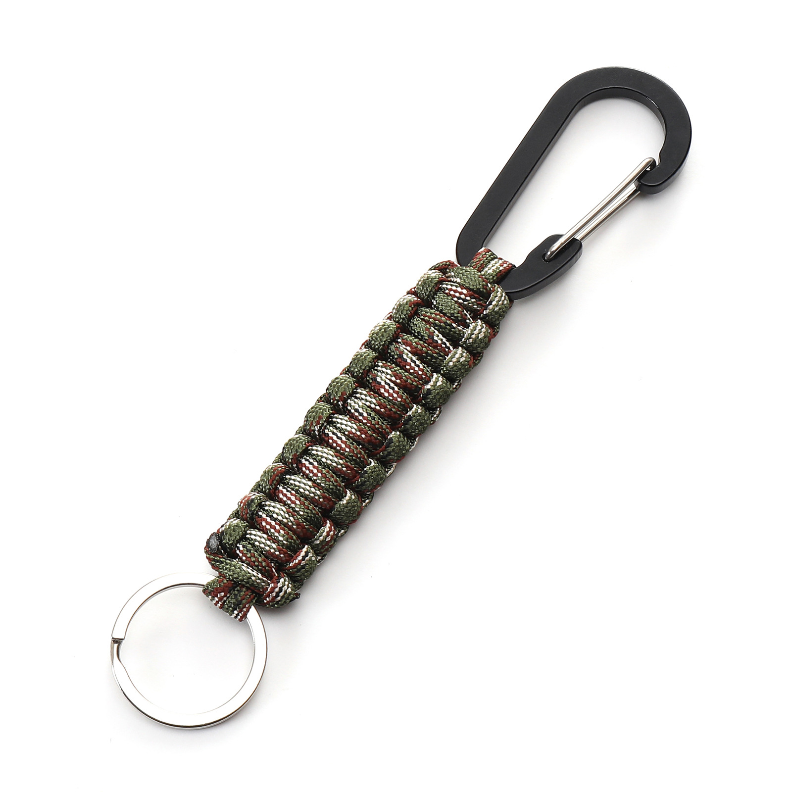 Regenschirm-Seil-Schlüsselanhänger mit Klettverschluss für Tarnung-Schlüsselanhänger, Messer, Taschenlampe, draussen-Camping-Rucksack: Blau