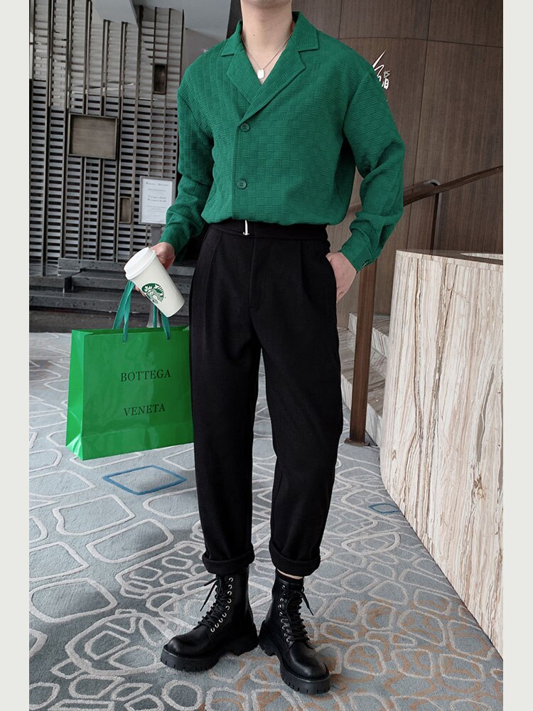 Chemise à manches longues pour homme, style japonais, Streetwear, Chic, , ample, décontracté, Vintage, bureau
