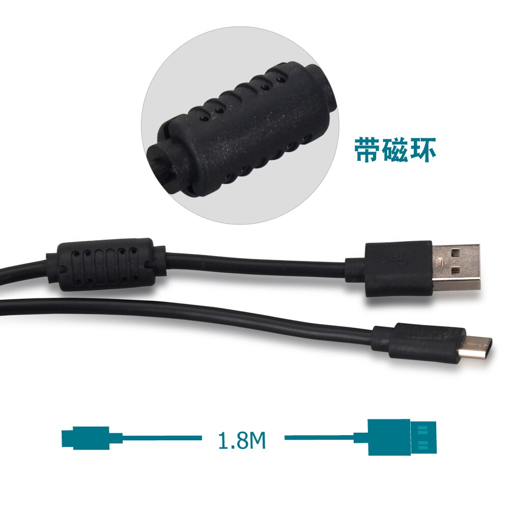 Câble USB type-c de 1.8M pour recharge rapide, cordon de chargeur pour Console Nintendo Switch