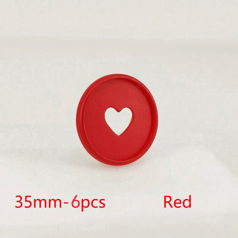 Stücke 35mm gefrostet Pilz See Bindemittel Scheiben Kunststoff Bindung Ringe Notizbuch Bindemittel Ringe Pilz Scheiben Büro Bindung Liefert: rot-6Stck
