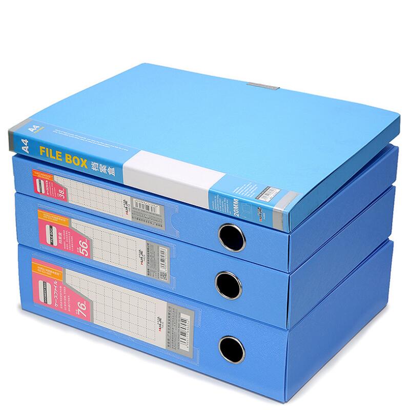 MIRUI A4 Thickness Business Portable Handy Organizer Storage Bag Portable Blue File Box Office School Accessory