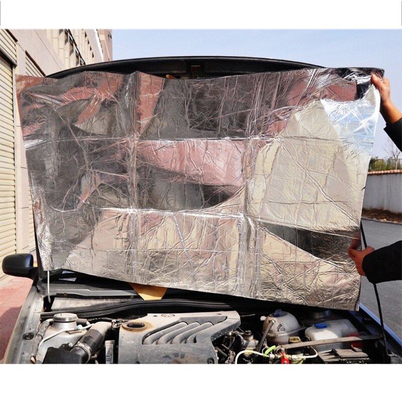 Bil 100*140cm glasfiber bil motorrum motorhuv isolering buller huva ljudisolerande värme  m8617