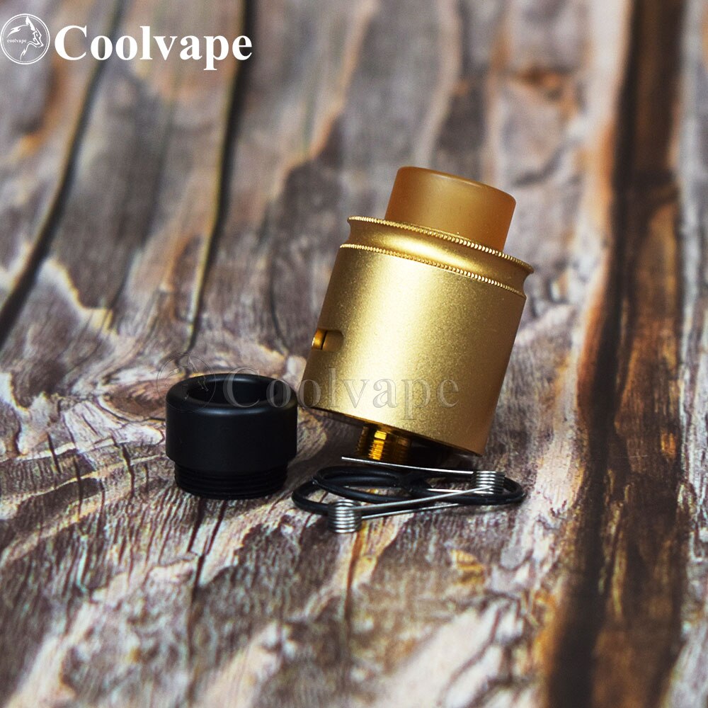 coolvape Apocalypse RDA 24mm Adjustable with pin BF Vaporizer Adjustable Airflow Control Rebuilding tank vs goon v1.5 rda: gold