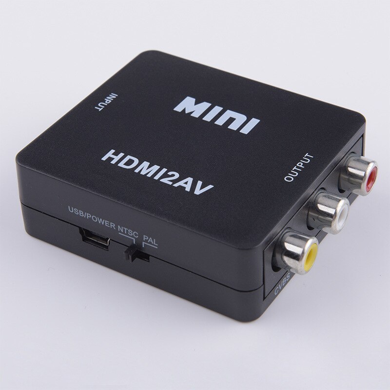 MINI HDMI Input to AV Output Video Converter Adapter Digital HDMI to RCA Composite Video Audio HDMI2AV