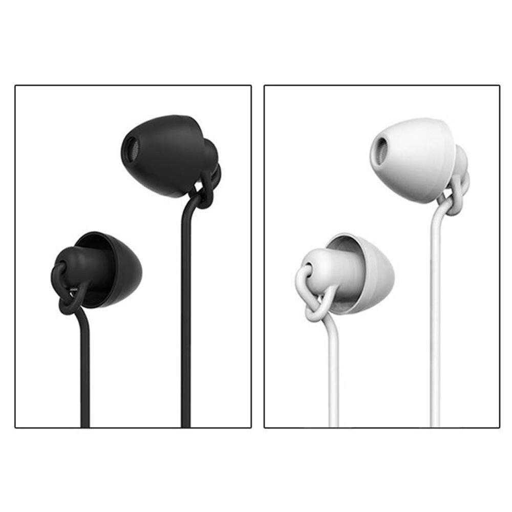 Silicone 3.5MM Plug In-Ear réduction du bruit filaire écouteur décontracté sommeil casque écouteurs léger doux pour tous les téléphones intelligents