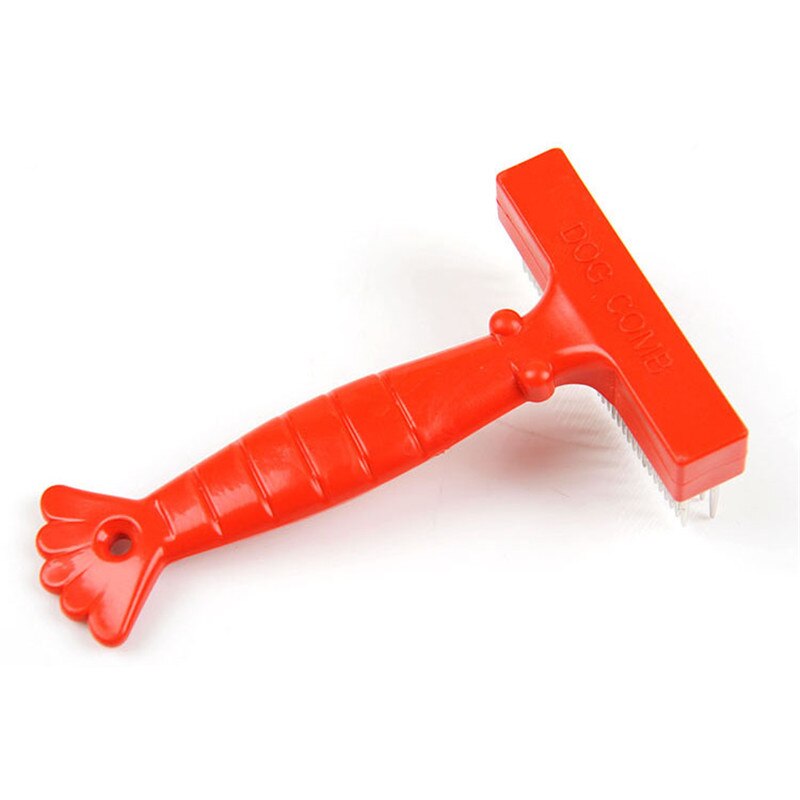 Double Row Pet Comb Stainless Steel Pins Dog Cat Grooming Undercoat Rake Brush Safe and Durable Products