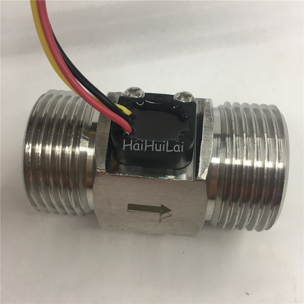 24VStainless Steel DN25 G1&quot;12V Water Hall Effect NPN Signal Pulse Output ,Measure Liquid Turbine SUS 5Vdc flow sensor meter