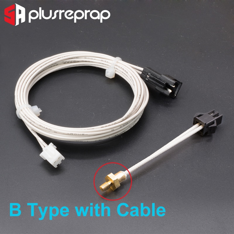 M3 Stud Screw-In Thermistor 100K NTC ATC Semitec 104GT-2 104NT / B3950 300C for 3D Printer Extruder Hotend