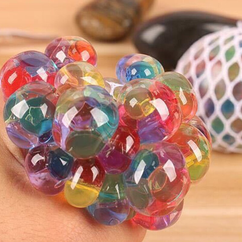 Sensorischer zappeln-Handball, quetschball mit traubenmotiv, neuartiger Gag-Ball, stressabbau, netzball für erwachsene, Ideal zum abbau von druck und angstzuständen