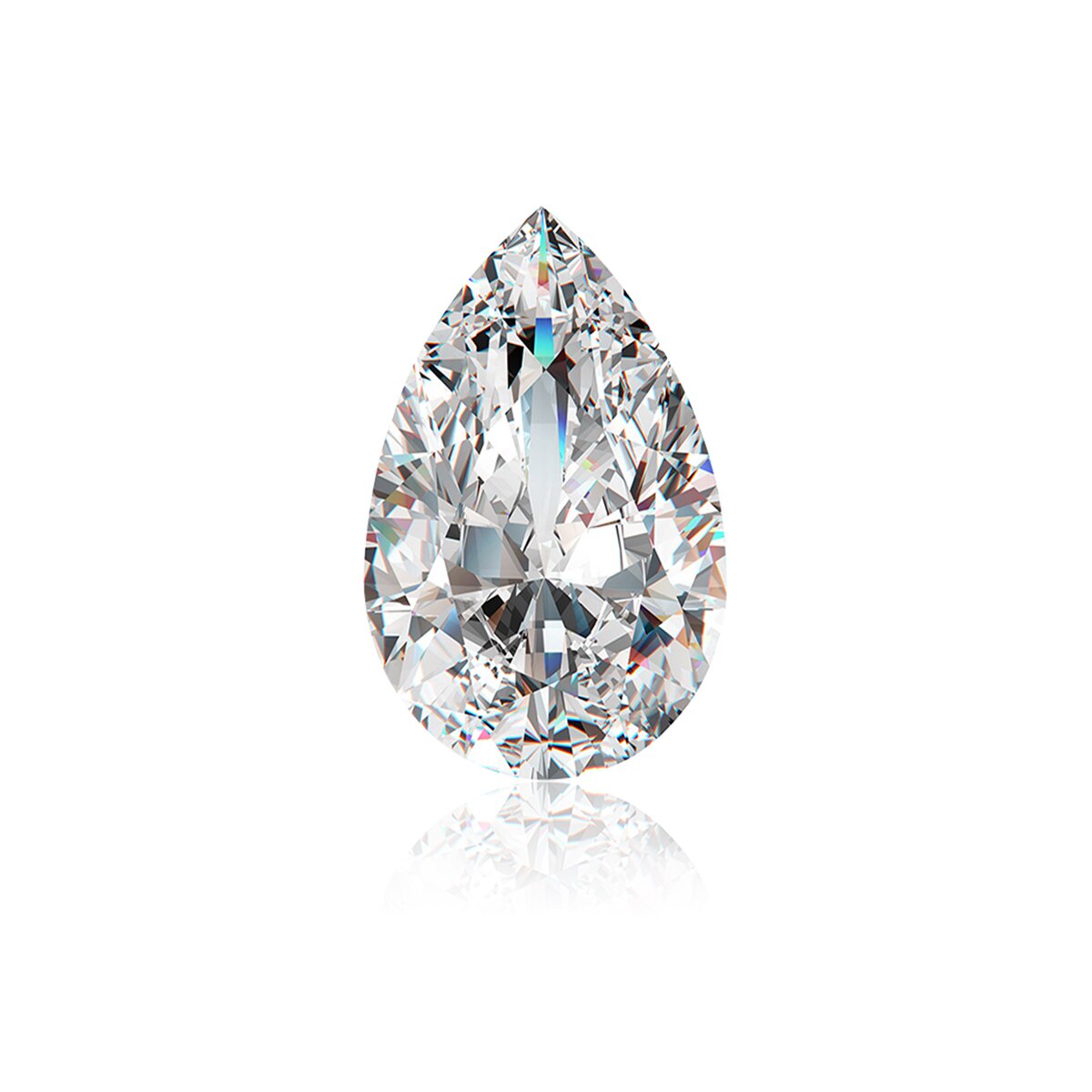 Szjinao-piedra moissanita en forma de pera, Diamante en forma de pera, Color D, 0,1 CT, 1,5x3mm, VVS1, sin definición, 10 Uds.