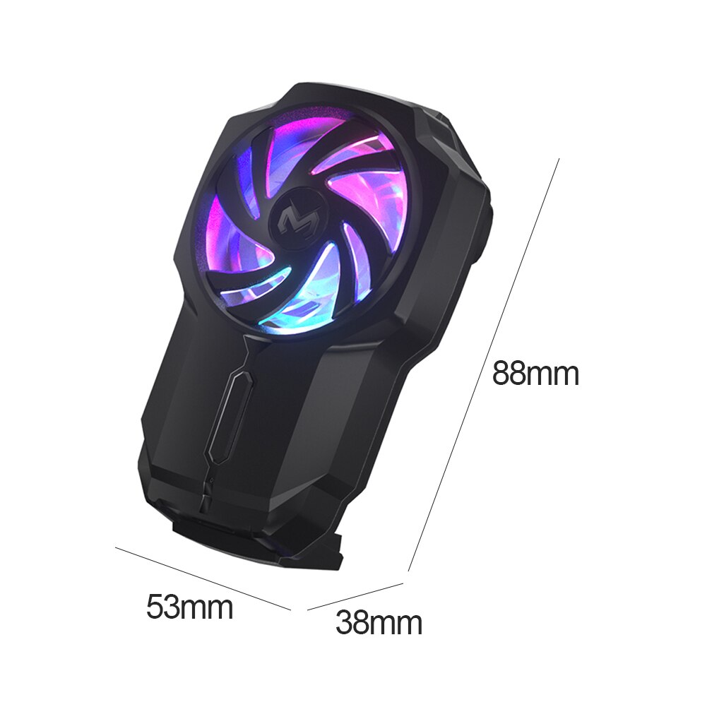 Smart Phone Cooling Fan USB Rechargeable Portable Universal Mobile Gamepad Radiator, Game Phone Fan Cooler Can be Adjusted