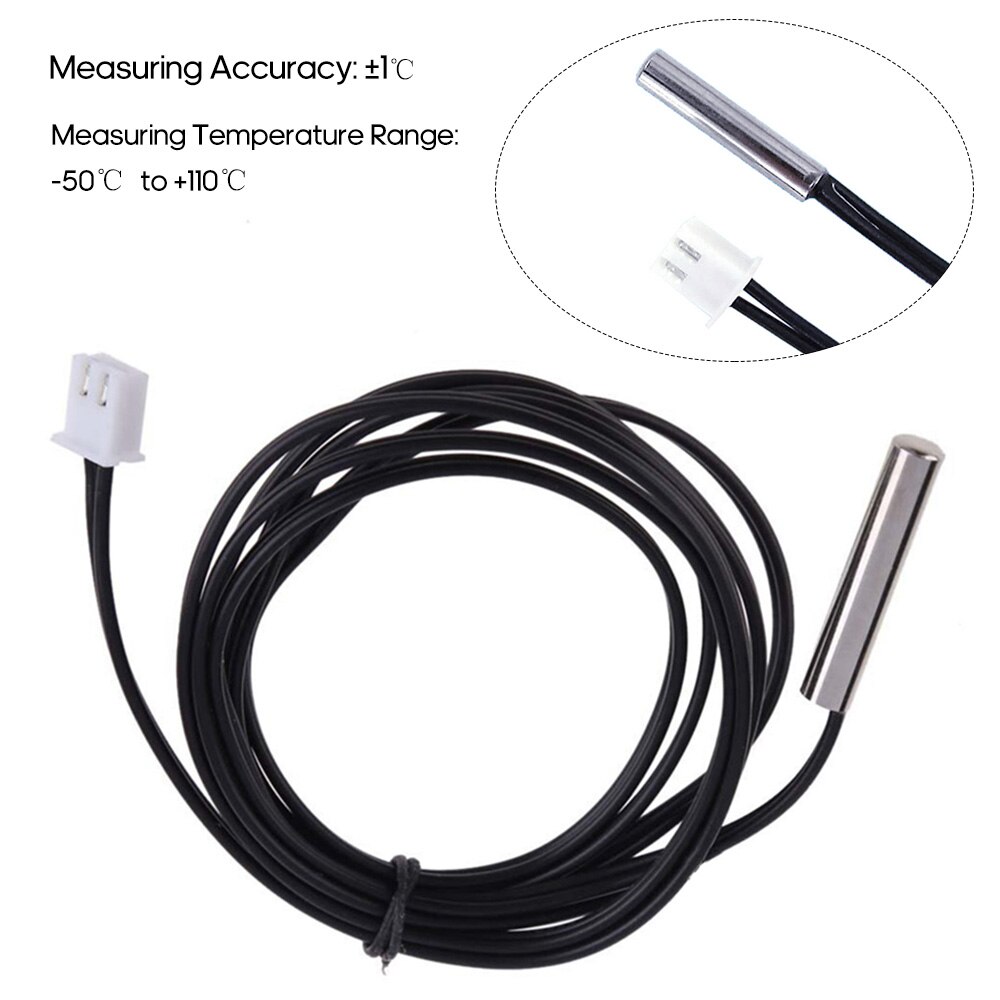 2M Temperatuur Sonde Hoge Nauwkeurigheid Waterbestendig Ntc 10K/B3435 Thermistor Draad Kabel Temperatuur Probe