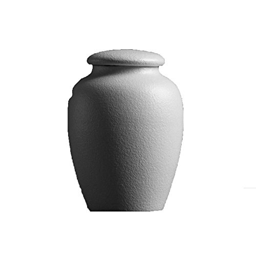 Pet urne begravelse urne keramisk urne til menneskelig aske voksen og mindes urner for store kæledyr derhjemme eller i niche ved columbarium: Hvid