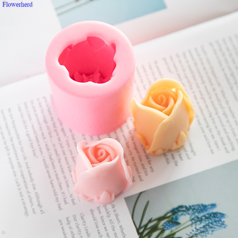 Molde de tulipán de un solo agujero hecho a mano, molde de silicona para jabón de flores DIY, molde de silicona para pastel de Chocolate, molde de silicona, moldes para formas de jabón, suministros para hacer jabón