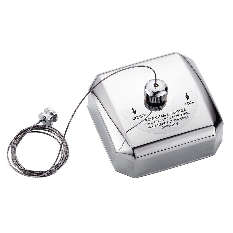 Indoor Outdoor Lothes Drying Rack Invisible Wall Hanger Nylon Stainless Steel Retractable Clothesline Home Storage Accessories: Square Steel rope